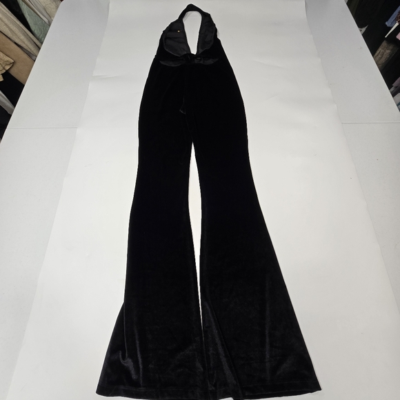 AMOR MIA Iman Midnight Velvet Jumpsuit in Black - Picture 14 of 15